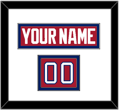 Montreal Nameplate & Number (Shoulder) - Road Red (1984-1997) - Signature Tier 1