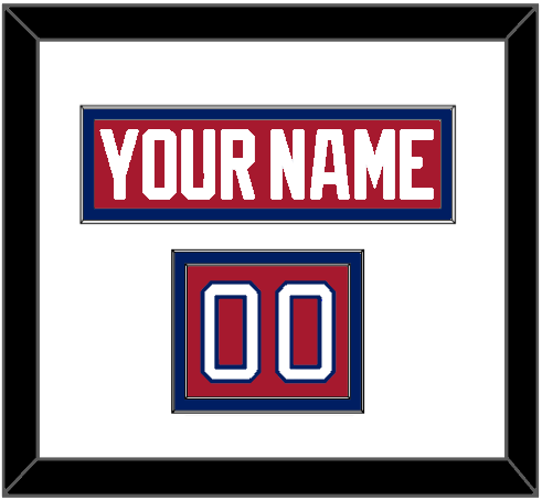 Montreal Nameplate & Number (Shoulder) - Road Red (1984-1997) - Signature Tier 1
