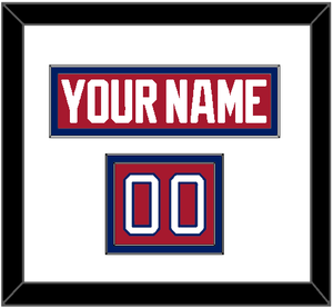 Montreal Nameplate & Number (Shoulder) - Road Red (1984-1997) - Double Mat 1