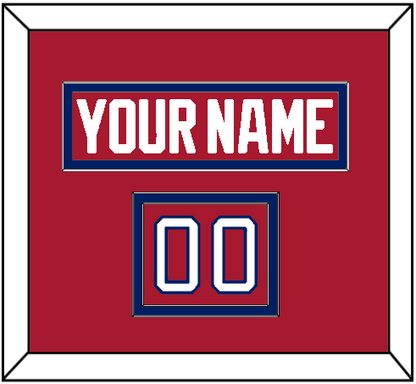 Montreal Nameplate & Number (Shoulder) - Road Red (1984-1997) - Signature Tier 2