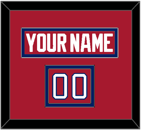 Montreal Nameplate & Number (Shoulder) - Road Red (1984-1997) - Signature Tier 2
