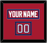 Montreal Nameplate & Number (Shoulder) - Road Red (1984-1997) - Double Mat 2