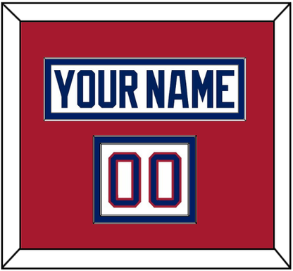 Montreal Nameplate & Number (Shoulder) - Home White (1984-1997) - Signature Tier 2