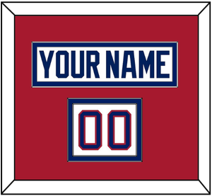 Montreal Nameplate & Number (Shoulder) - Home White (1984-1997) - Double Mat 2