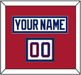 Montreal Nameplate & Number (Shoulder) - Home White (1984-1997) - Double Mat 2