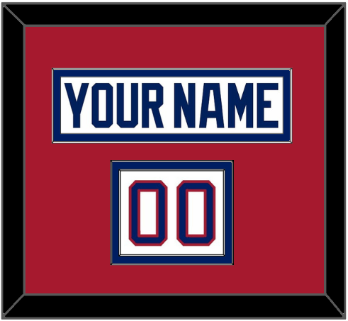 Montreal Nameplate & Number (Shoulder) - Home White (1984-1997) - Signature Tier 2