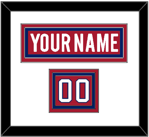 Montreal Nameplate & Number (Shoulder) - Home Red - Premier Tier 1