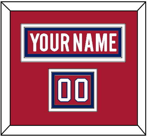 Montreal Nameplate & Number (Shoulder) - Home Red - Premier Tier 2