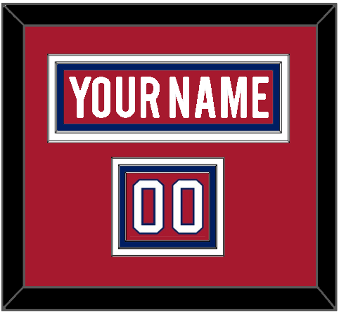 Montreal Nameplate & Number (Shoulder) - Home Red - Premier Tier 2