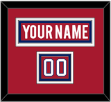 Montreal Nameplate & Number (Shoulder) - Home Red - Triple Mat 2