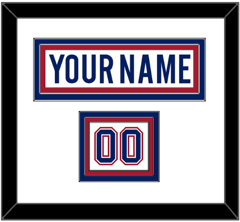 Montreal Nameplate & Number (Shoulder) - Road White - Premier Tier 1