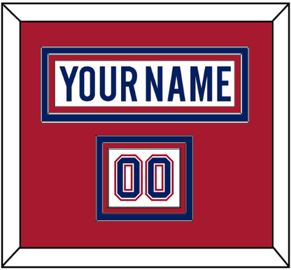 Montreal Nameplate & Number (Shoulder) - Home/Road White (1997-2007) - Premier Tier 2