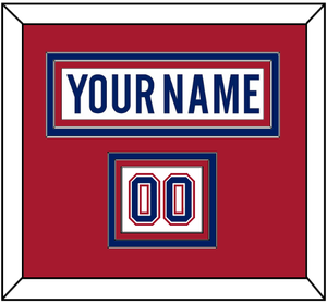 Montreal Nameplate & Number (Shoulder) - Road White - Triple Mat 2