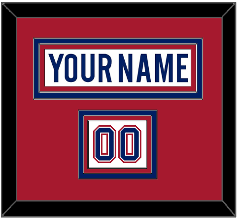 Montreal Nameplate & Number (Shoulder) - Road White - Premier Tier 2