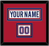 Montreal Nameplate & Number (Shoulder) - Road White - Triple Mat 2