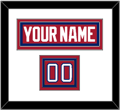 Montreal Nameplate & Number (Shoulder) - Road Red (1984-1997) - Premier Tier 1