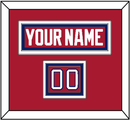 Montreal Nameplate & Number (Shoulder) - Road Red (1984-1997) - Premier Tier 2