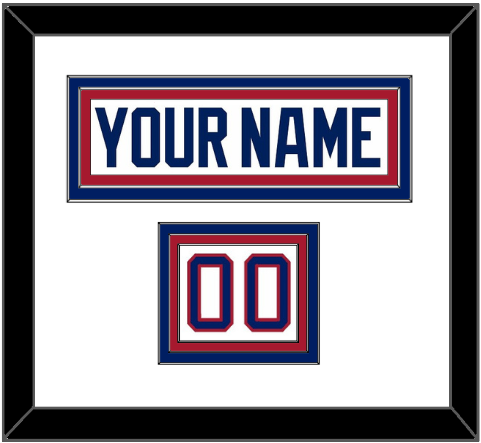 Montreal Nameplate & Number (Shoulder) - Home White (1984-1997) - Triple Mat 1