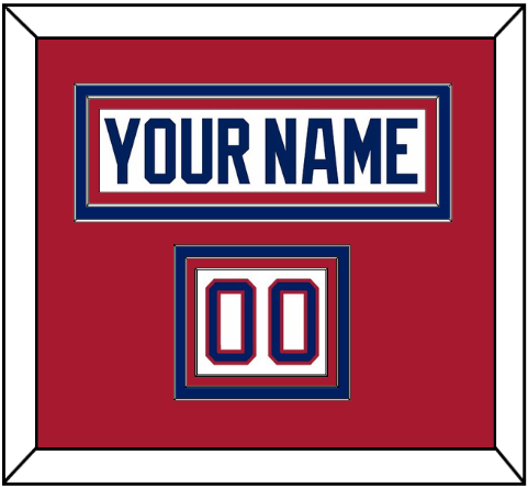 Montreal Nameplate & Number (Shoulder) - Home White (1984-1997) - Triple Mat 2