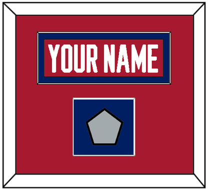 Montreal Nameplate & Stanley Cup Finals Patch - Road Red (1984-1997) - Essential Tier 2