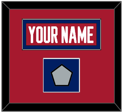 Montreal Nameplate & Stanley Cup Finals Patch - Road Red (1984-1997) - Essential Tier 2