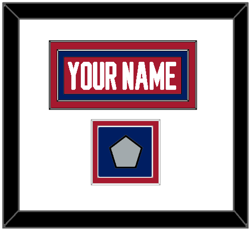 Montreal Nameplate & Stanley Cup Champions Patch - Road Red (1984-1997) - Signature Tier 1