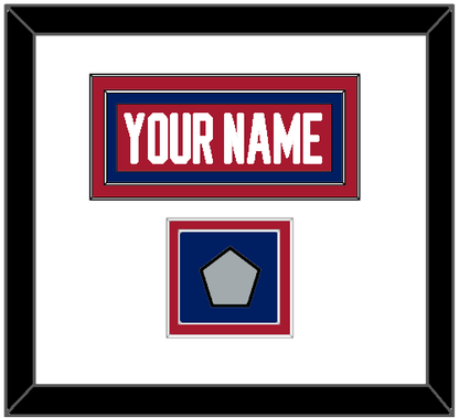 Montreal Nameplate & Stanley Cup Finals Patch - Road Red (1984-1997) - Signature Tier 1