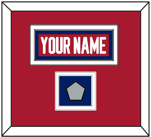 Montreal Nameplate & Stanley Cup Champions Patch - Road Red (1984-1997) - Signature Tier 2