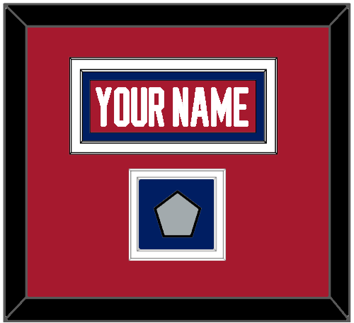 Montreal Nameplate & Stanley Cup Finals Patch - Road Red (1984-1997) - Signature Tier 2
