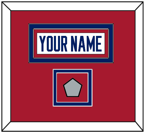 Montreal Nameplate & Stanley Cup Champions Patch - Home White (1984-1997) - Double Mat 2