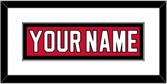 New Jersey Nameplate - Road Red (1992-2007) - Single Mat 1