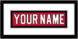 New Jersey Nameplate - Home Red - Single Mat 1