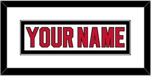 New Jersey Nameplate - Home White (1992-2007) - Single Mat 1