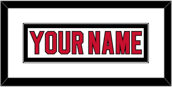 New Jersey Nameplate - Home White (1992-2007) - Single Mat 1