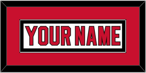 New Jersey Nameplate - Home White (1992-2007) - Single Mat 3