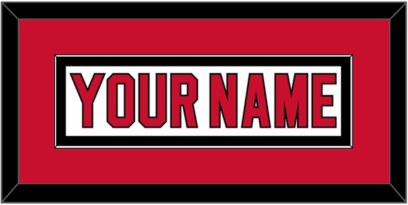 New Jersey Nameplate - Home White (1992-2007) - Single Mat 3