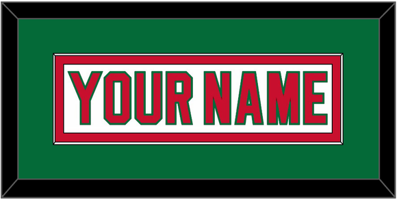 New Jersey Nameplate - Heritage White - Single Mat 3