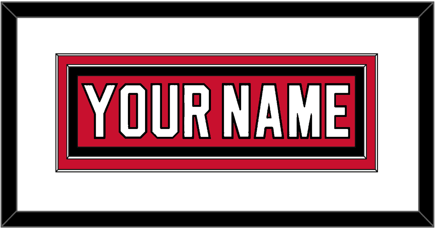 New Jersey Nameplate - Road Red (1992-2007) - Signature Tier 1