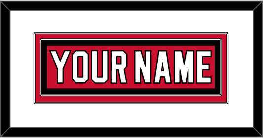 New Jersey Nameplate - Road Red (1992-2007) - Signature Tier 1