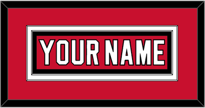 New Jersey Nameplate - Home Red - Signature Tier 2