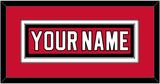 New Jersey Nameplate - Home Red - Double Mat 2