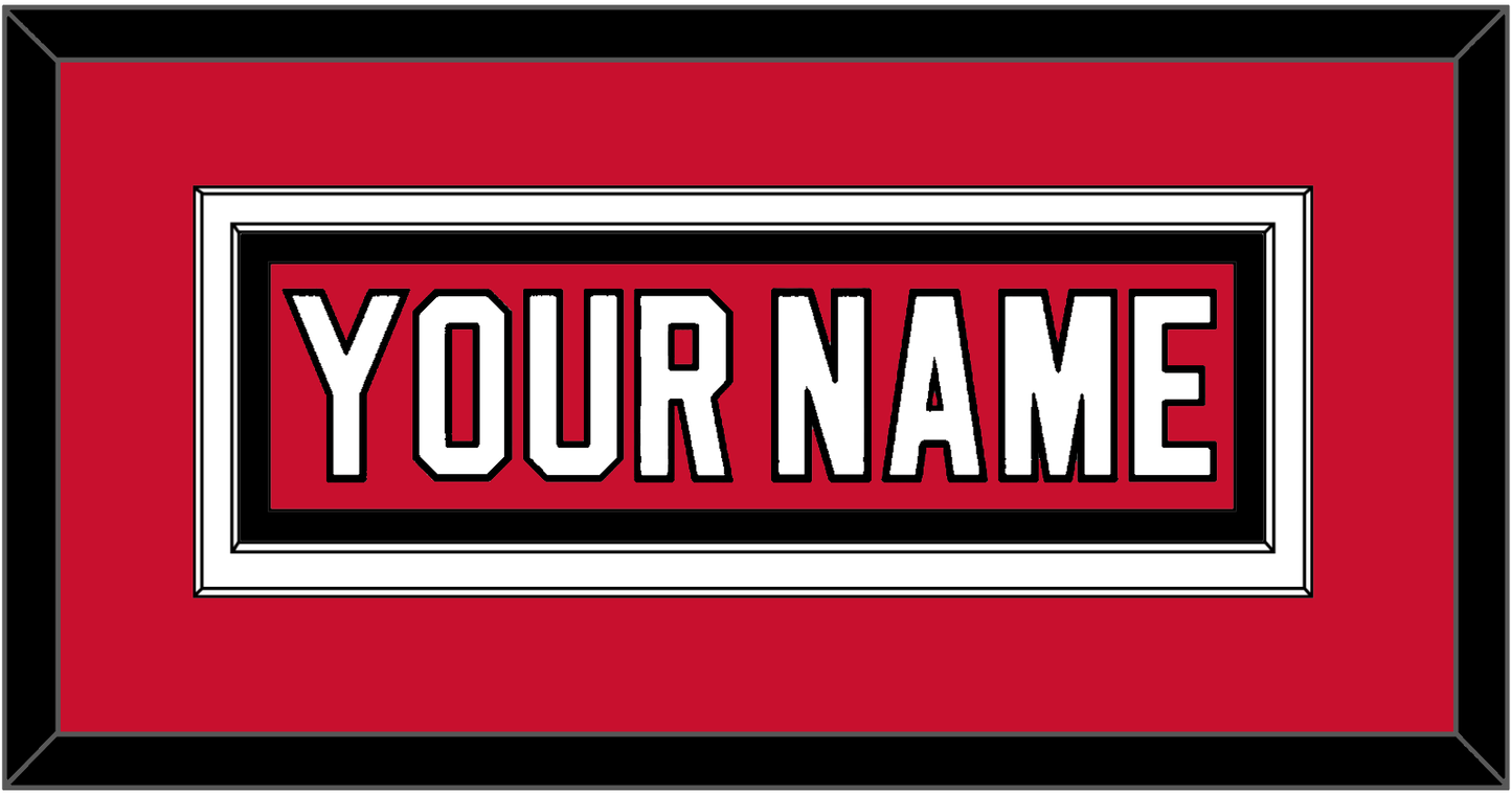New Jersey Nameplate - Home Red (2007-2017) - Signature Tier 2