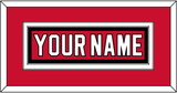 New Jersey Nameplate - Road Red (1992-2007) - Double Mat 2