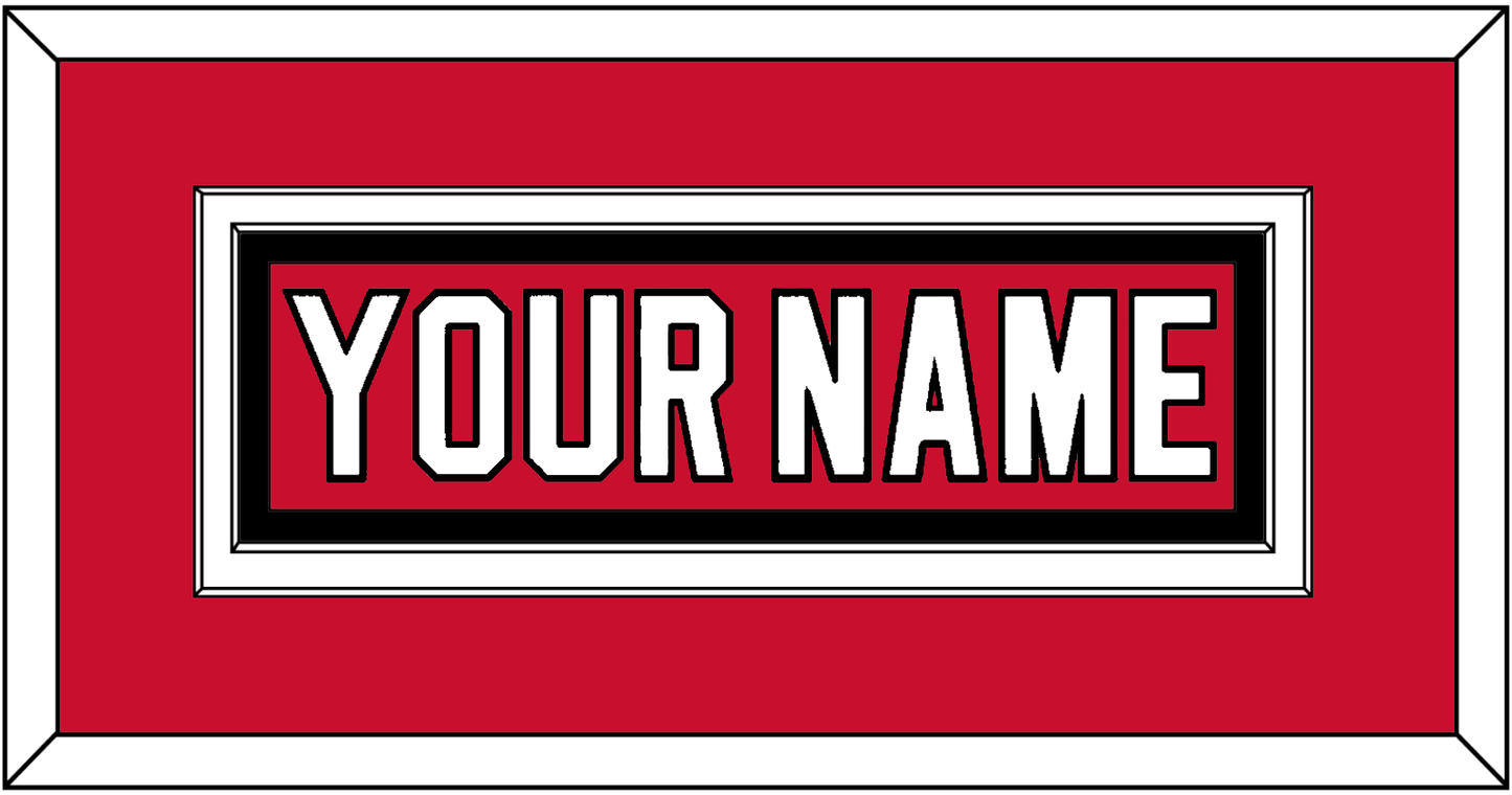 New Jersey Nameplate - Home Red - Signature Tier 2