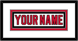 New Jersey Nameplate - Home White (1992-2007) - Double Mat 1