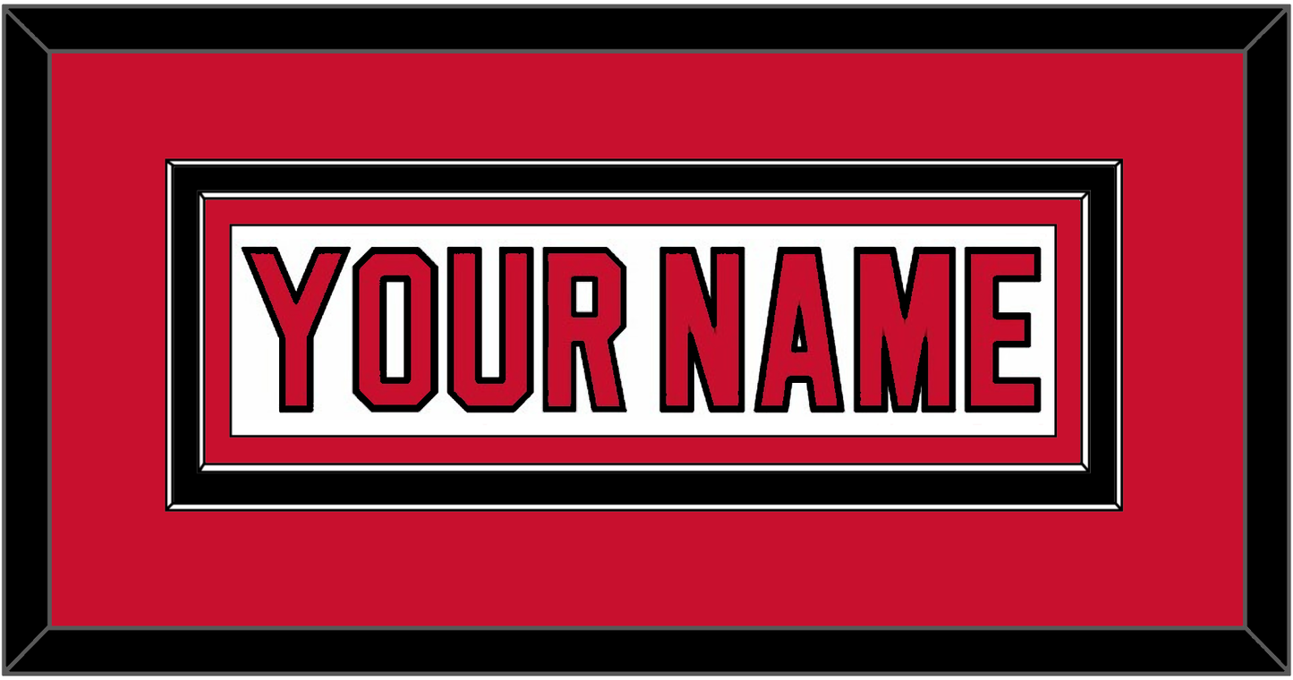 New Jersey Nameplate - Home White (1992-2007) - Signature Tier 2