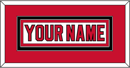 New Jersey Nameplate - Road White - Signature Tier 2