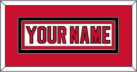 New Jersey Nameplate - Road White - Signature Tier 2