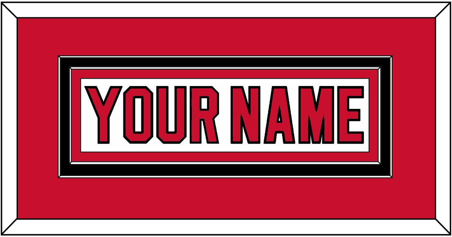 New Jersey Nameplate - Home White (1992-2007) - Signature Tier 2