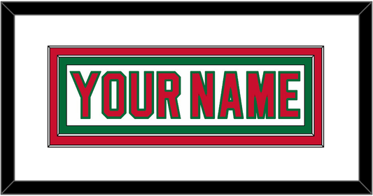 New Jersey Nameplate - Home White (1982-1992) - Signature Tier 1